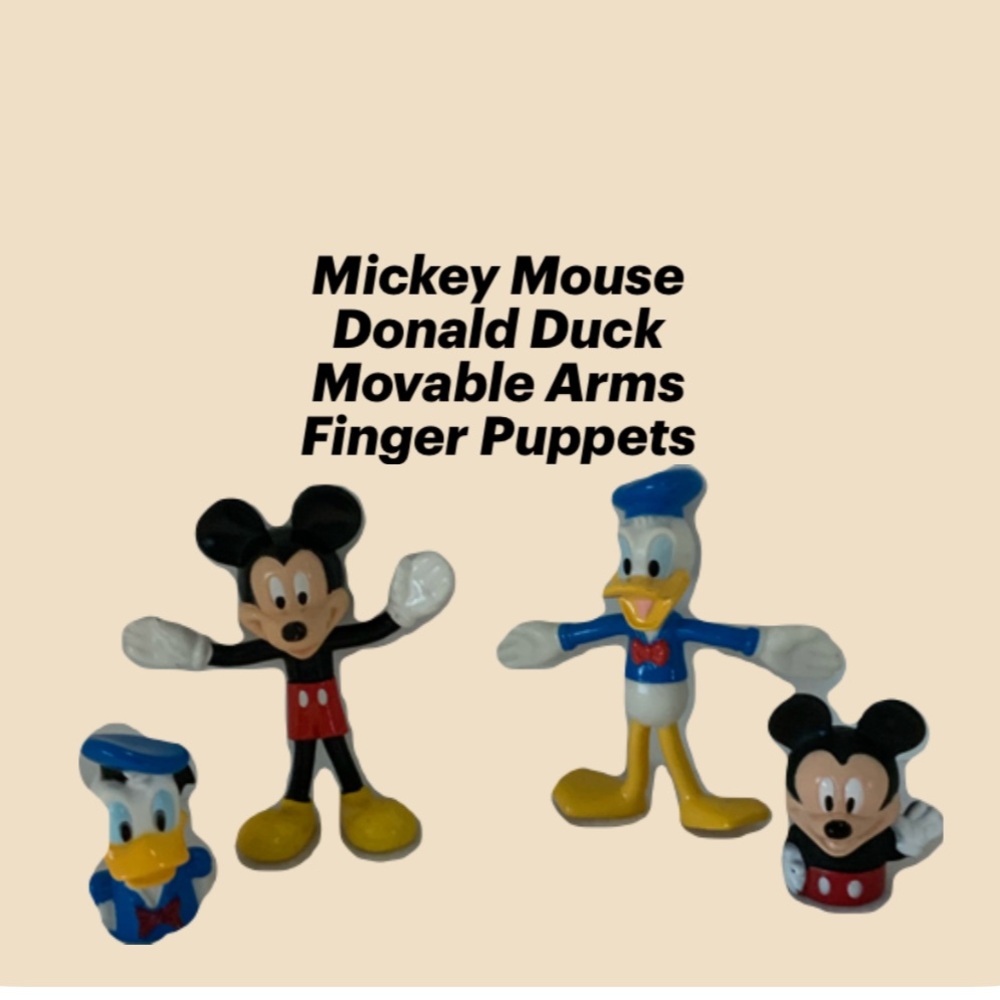 Mickey Mouse & Donald Duck Movable Arms/Finger Puppets